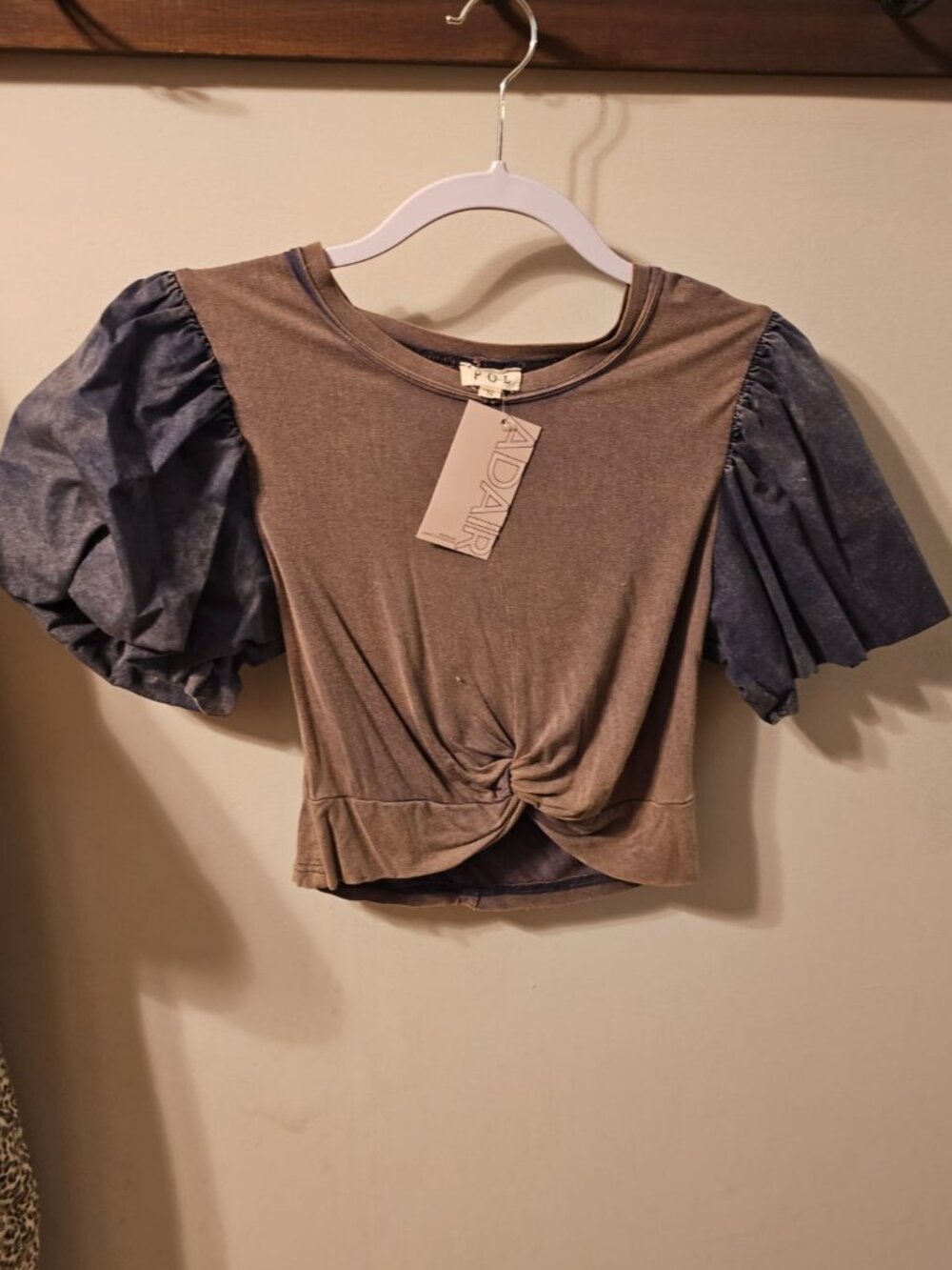 POL Cropped Blouse, Size Small NWT